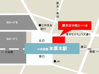 TRUNK本厚木地図