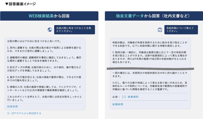 回答画面イメージ