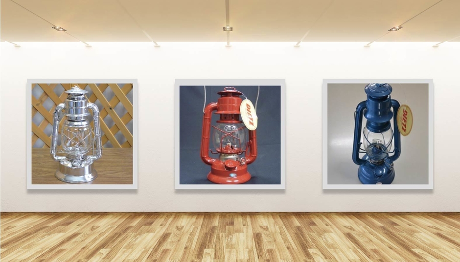 左からDEITZ`30 LITTLE_WIZARD ニッケルメッキ、DIETZ‘50 赤、DIETZ‘76_メタリックブルー