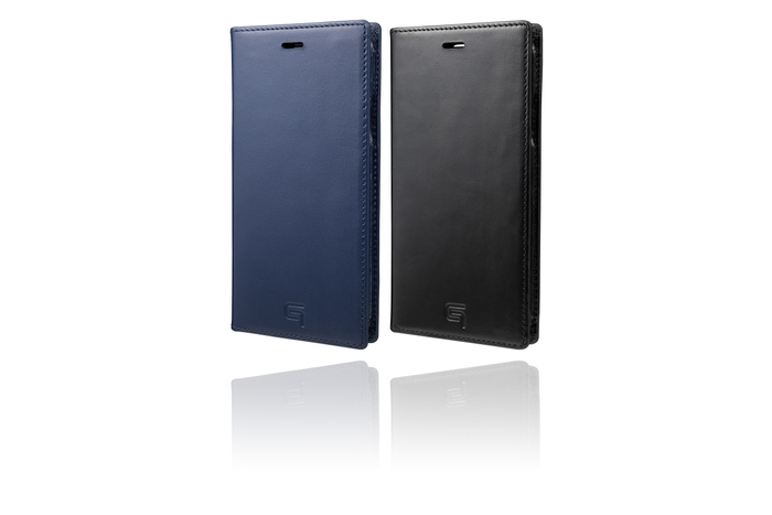 手帳型レザーケース(表面)