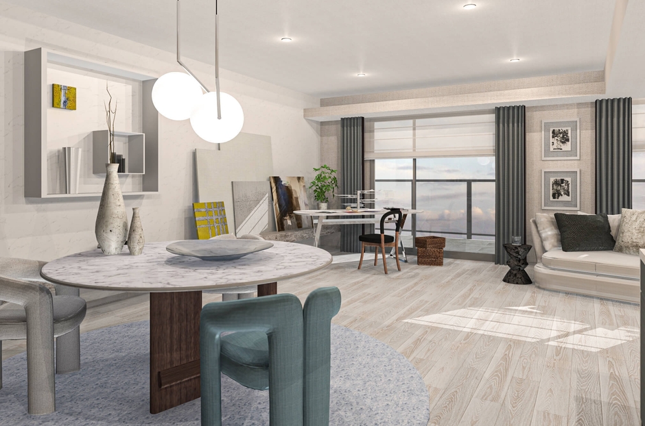 【コーディネート事例】創作時間を過ごすリビングギャラリー