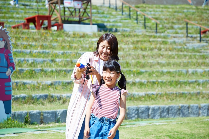 ▲家族みんなでチームとなって撃ち合おう!