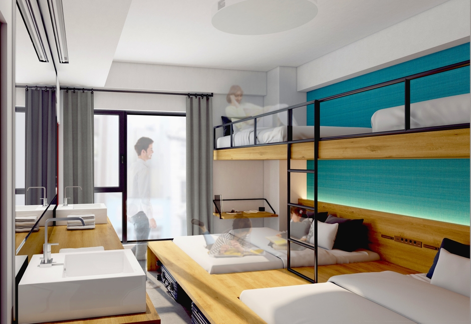 本ホテル客室パース(イメージ)