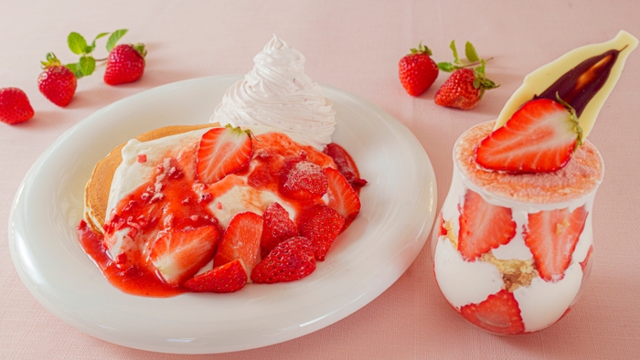 ▲淡路島いちごを使用した期間限定メニュー