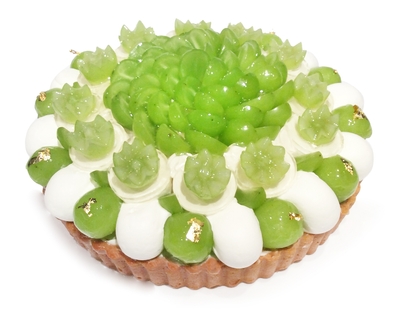 《広島福屋八丁堀店》シャインマスカットとパンナコッタのケーキ プライス:1,200円/1ピース