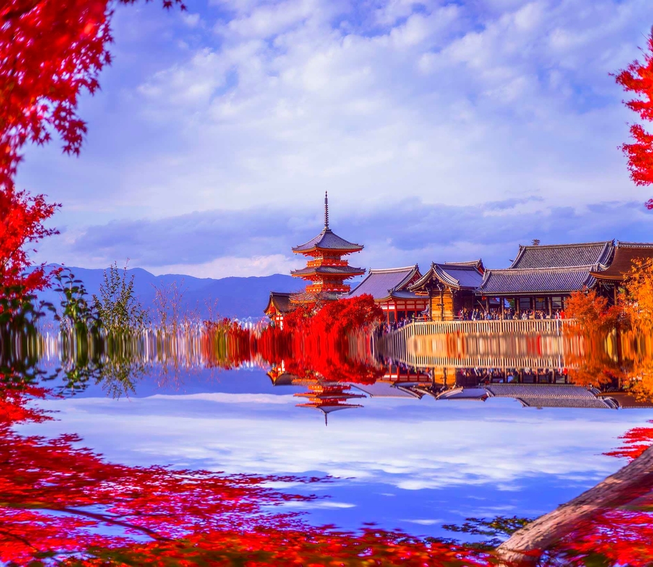 「JAPAN SHOT 439」2023-11-28 14:38:11 京都・清水寺 333mm×287mm ゴールドプリント