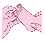 症状別マッサージ：ねじれゆびを改善する