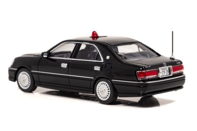 1/43 トヨタ クラウン 2004 愛知県警察交通部交通機動隊車両(覆面 黒):左後