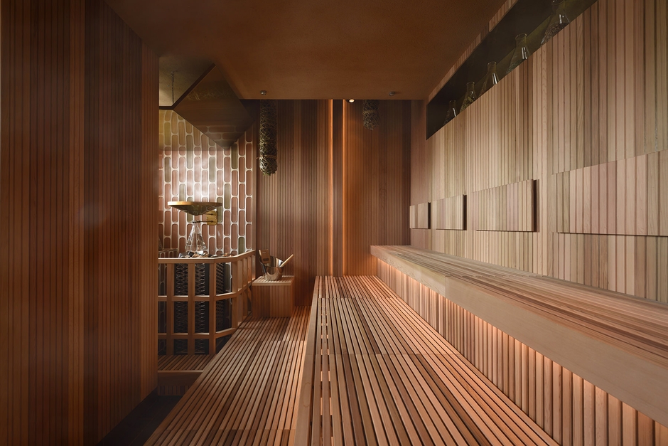 木と薬草の香りに包まれる女性サウナ「Woven Sauna」