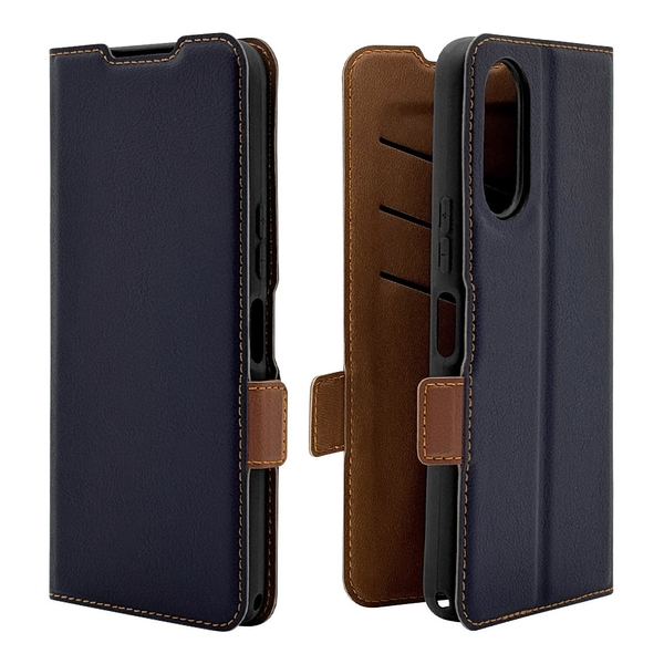 ネイビー×ブラウン