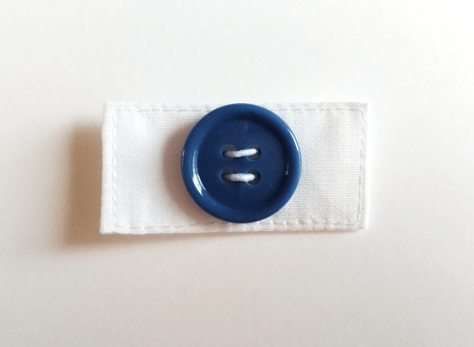 ボタン1個ブルー