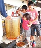 採蜜体験&しぼりたてハチミツ試食会