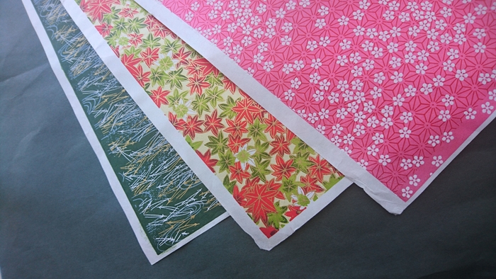 手染め友禅和紙いろいろ