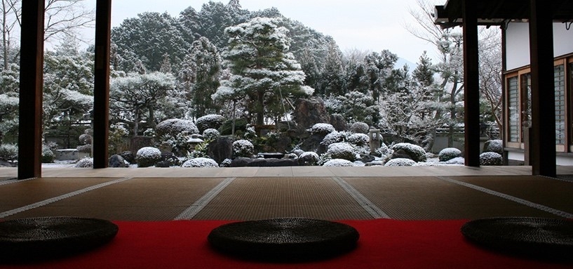 妙満寺 雪の庭