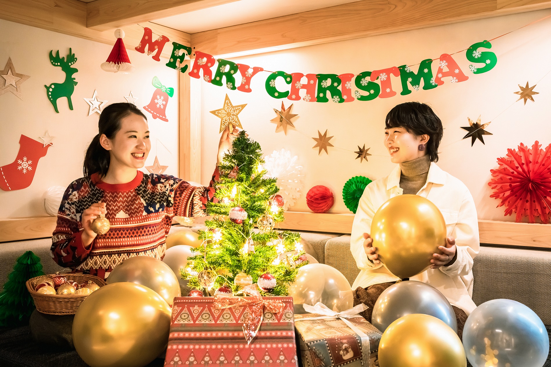 【星野リゾート　BEB5軽井沢】大人数では無理でも、クリスマスパーティーを楽しみたい！「BEBのこっそり満喫クリスマスステイ」｜期間：2020年12月1日～25日