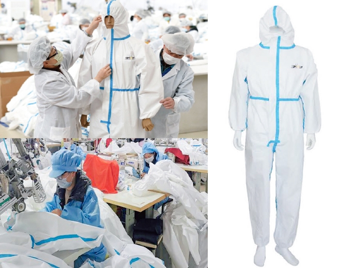 医療機関向け防護服イメージ