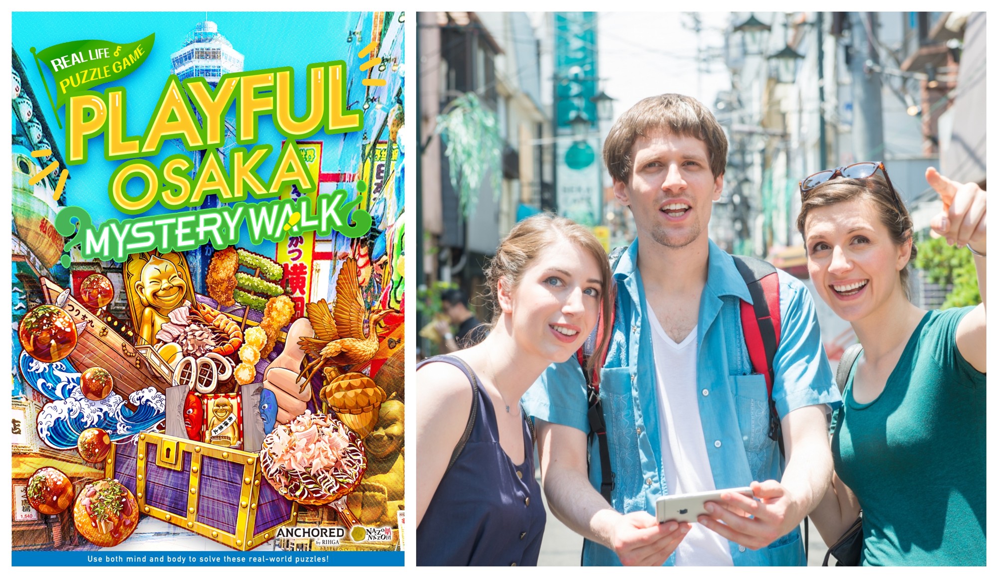 歩いて、食べて、ツッコんで。外国人観光客向けのリアル謎解きゲームが登場！定番の観光ルートでは出会えない大阪・新世界エリアの魅力を遊び尽くす体験を