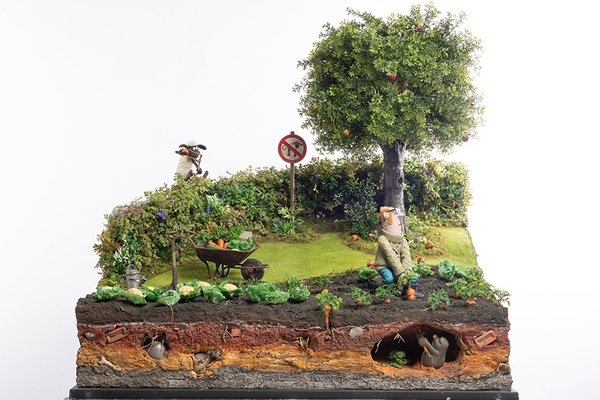 「野菜畑のショーンと牧場主」 （「ひつじのショーン」テレビシリーズ） © Aardman Animations Limited 2009