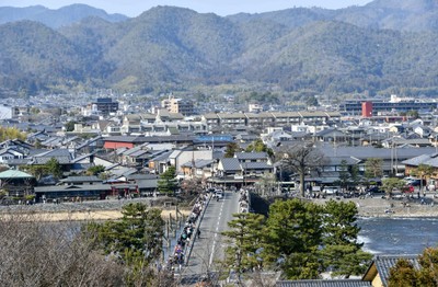 法輪寺見晴台からの景色