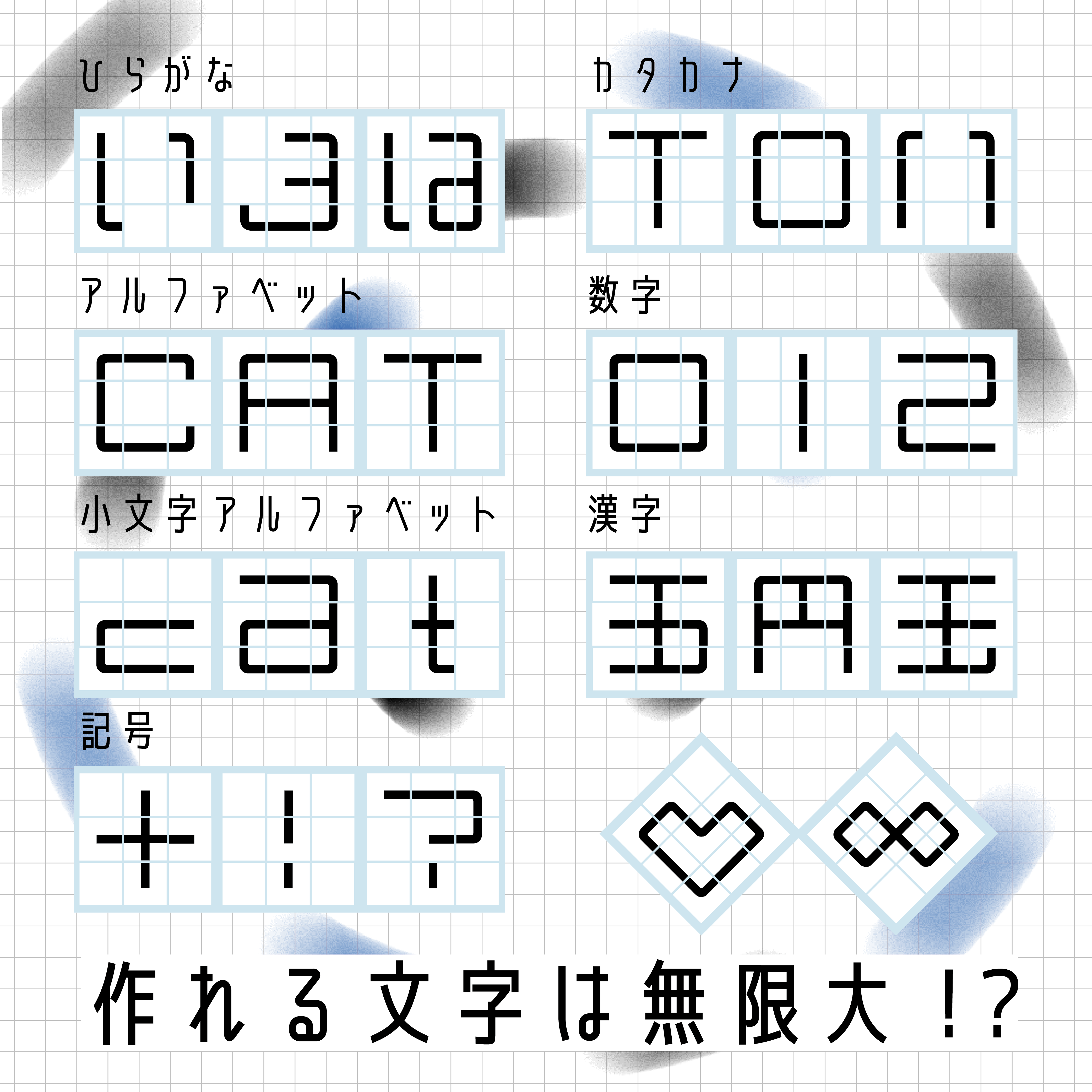 文字サンプル