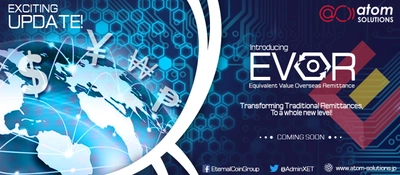 アトムソリューションズ、世界一安い 海外送金サービス『EVOR』を2019年3月に開始