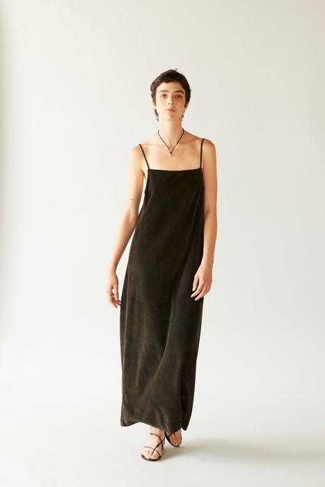 cotton velour camisole dress 18.S.BLACK〈ketapang〉