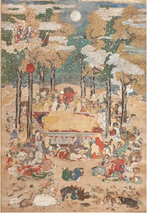 仏涅槃図 江戸時代