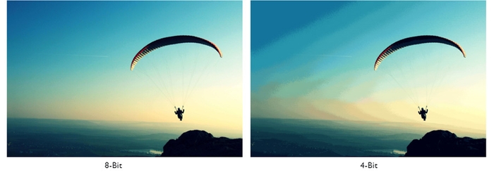 8-bitカラーディスプレイ　