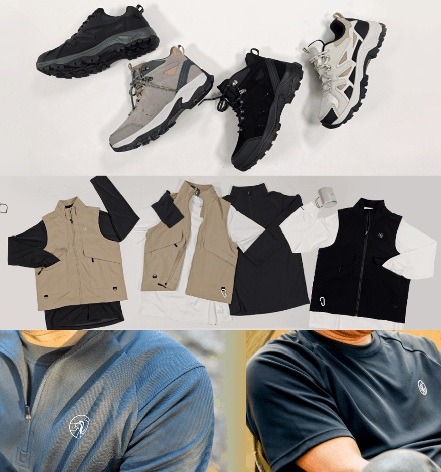 アウトドアアパレル集合