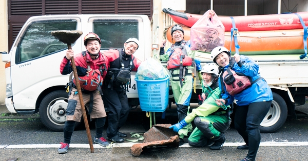 ラフティングとゴミ拾いの愛称は抜群！ なにより楽しいんです