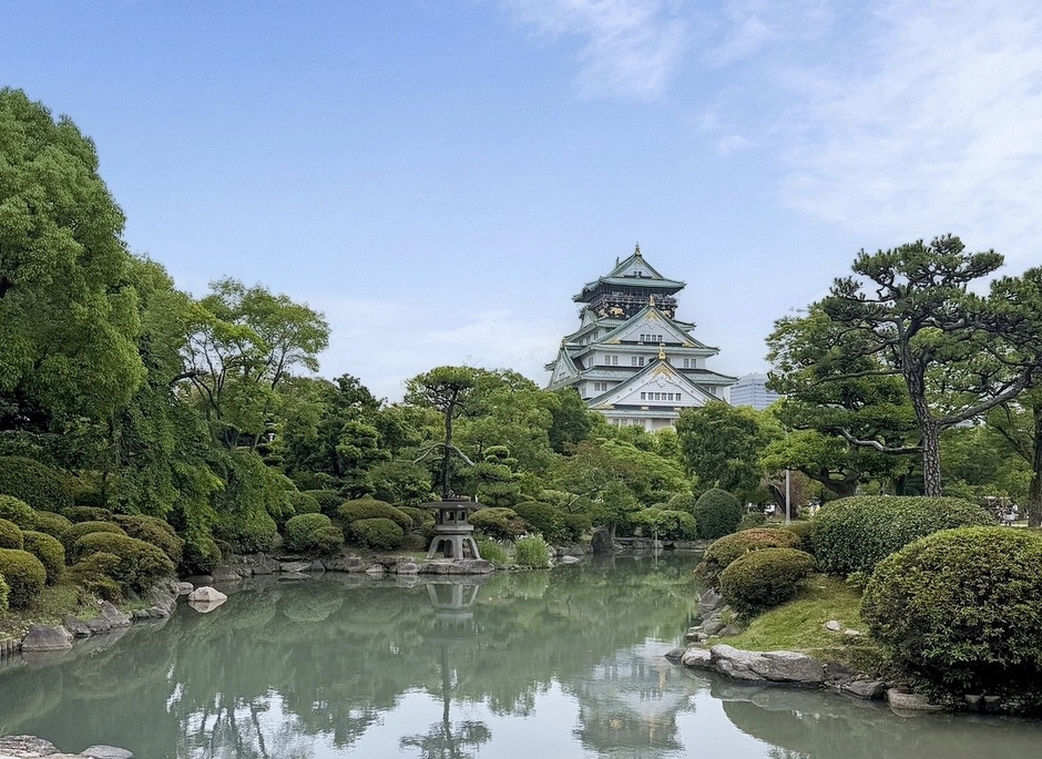 ロケーション先となる大阪城公園