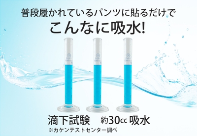 ピタガード30　吸水量イメージ