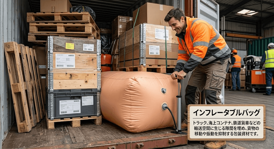 図. インフレータブルバッグの製品画像