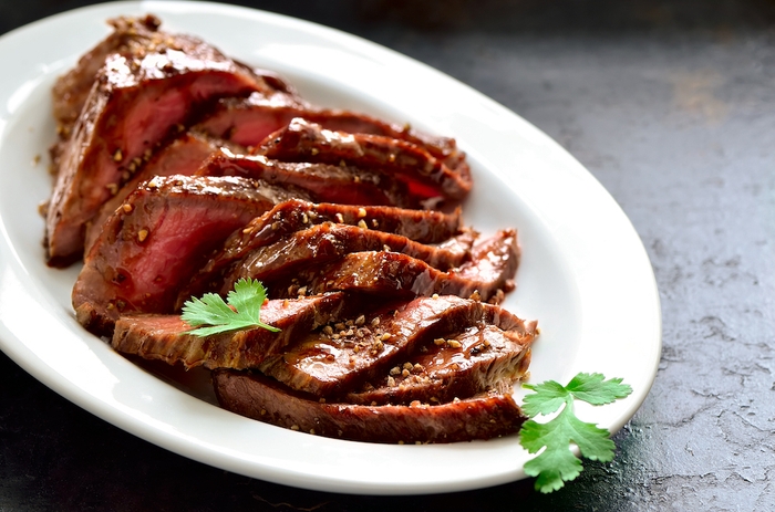 肉広場:はらみのステーキ 和風おろしソース
