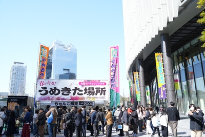 本格ちゃんこ販売と相撲のぼり旗