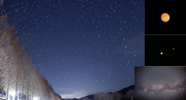 春から夏の星空 イメージ　（ロテルド比叡から見える星空ではありません）