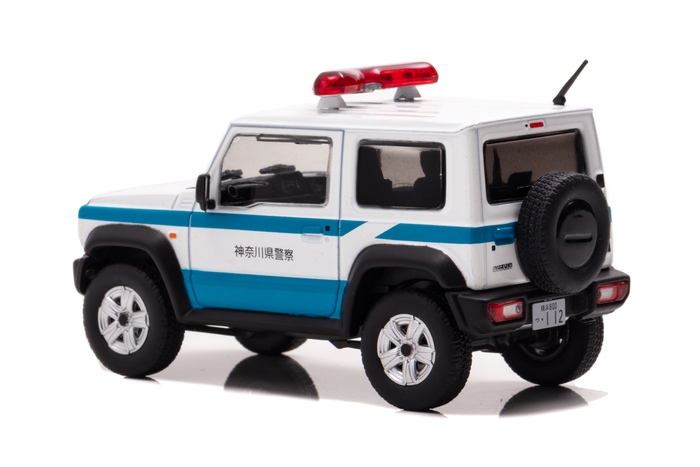左後:1/43 スズキ ジムニー シエラ (JB74W) 2020 神奈川県警察警備部機動隊多目的災害対策車両