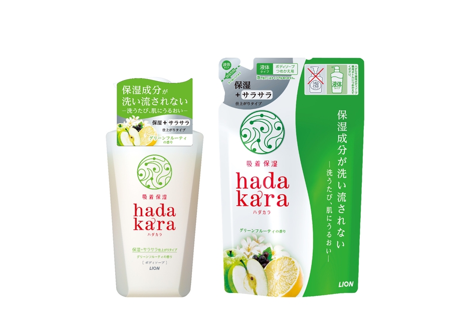 hadakara ボディソープ 保湿+サラサラ仕上がりタイプ グリーンフルーティの香り