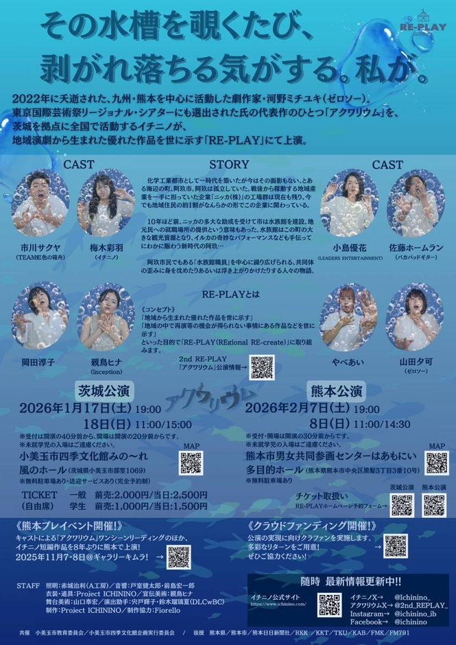 『アクワリウム』チラシ（裏）