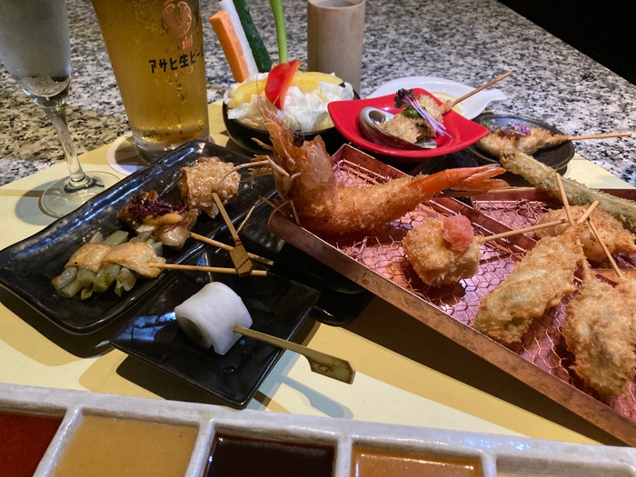 串あげもの 旬s おまかせ15本+飲み放題set割プラン