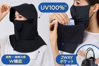 ポケットに収まる携帯性と、暑さに配慮した機能性を両立
