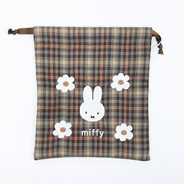 ミッフィーチェックポーチ