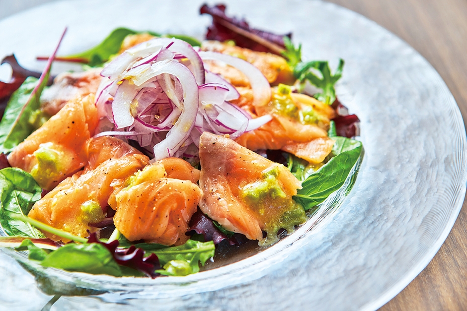 サーモンの和風カルパッチョ