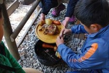 ローストチキン　開催時の様子