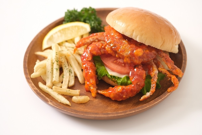 ソフトシェルクラブ　料理例