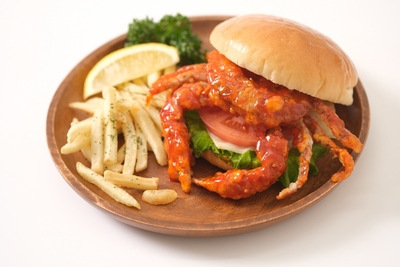 ソフトシェルクラブ　料理例