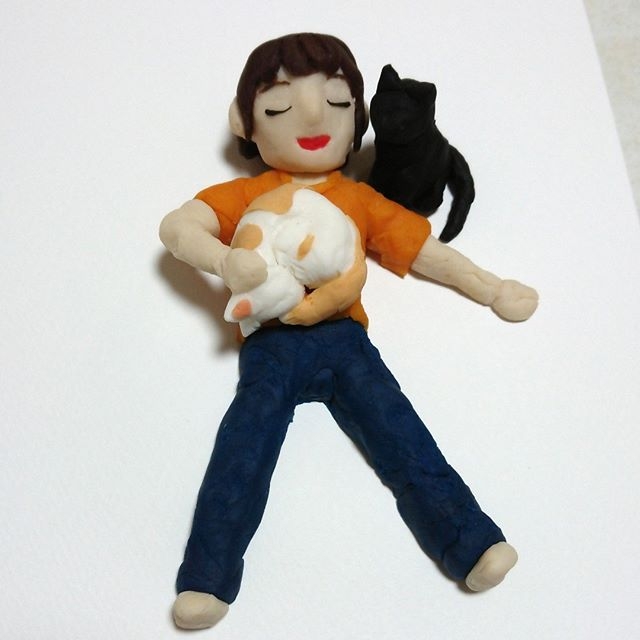 猫と私の幸せ時間 (いしまるさん)