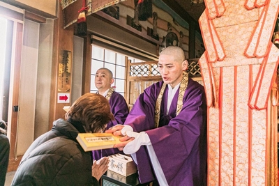 僧侶によるお清め