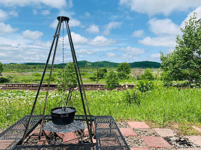 ゲストハウスTHE GEEKから見る釧路湿原