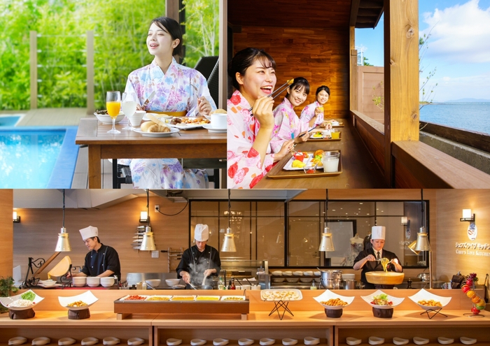 朝食は和洋バイキング